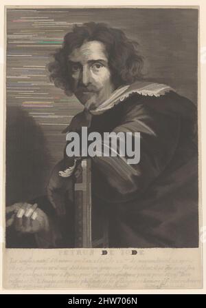 Art inspiré du portrait de Pieter de Jode le plus jeune, 1606–74, gravure, feuille : 6 1/2 x 4 1/2 po. (16,5 x 11,4 cm), estampes, Pieter de Jode II (flamand, 1606–ca. 1674), après Thomas Willeboupes (Bosschaert) (Flamand, 1614–1654, les œuvres classiques modernisées par Artotop avec un peu de modernité. Formes, couleur et valeur, impact visuel accrocheur sur l'art émotions par la liberté d'œuvres d'art d'une manière contemporaine. Un message intemporel qui cherche une nouvelle direction créative. Artistes qui se tournent vers le support numérique et créent le NFT Artotop Banque D'Images