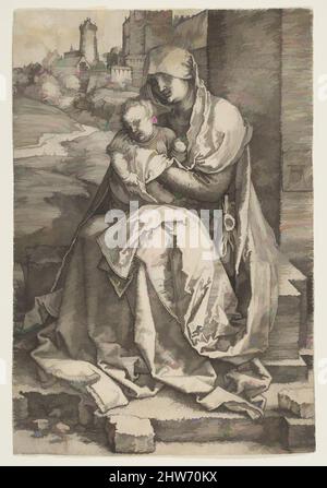 Art inspiré par la Vierge à l'enfant assis près du mur, 1514, gravure, feuille : 5 3/4 × 3 7/8 po. (14,6 × 9,9 cm), Prints, Albrecht Dürer (allemand, Nuremberg 1471–1528 Nuremberg, œuvres classiques modernisées par Artotop avec une touche de modernité. Formes, couleur et valeur, impact visuel accrocheur sur l'art émotions par la liberté d'œuvres d'art d'une manière contemporaine. Un message intemporel qui cherche une nouvelle direction créative. Artistes qui se tournent vers le support numérique et créent le NFT Artotop Banque D'Images