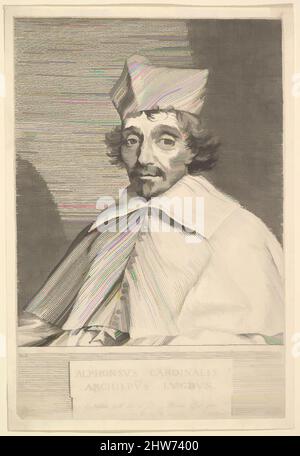 Art inspiré par Alphonse du Plessis de Richelieu, cardinal de Lyon, 1636, gravure; deuxième état de deux, feuille : 8 11/16 x 5 3/4 po. (22 x 14,6 cm), tirages, Claude Mellan (français, Abbeville 1598–1688 Paris, oeuvres classiques modernisées par Artotop avec une touche de modernité. Formes, couleur et valeur, impact visuel accrocheur sur l'art émotions par la liberté d'œuvres d'art d'une manière contemporaine. Un message intemporel qui cherche une nouvelle direction créative. Artistes qui se tournent vers le support numérique et créent le NFT Artotop Banque D'Images