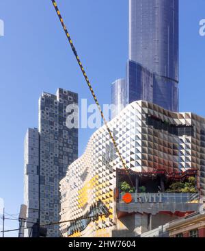 Melbourne, Victoria, Australie - RMIT Swanston Academic Building by Lyons Banque D'Images