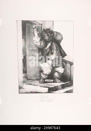 Art inspiré par Exit, ou Lord the GOB (Sortie, ou Milord-la GOB), 1820–22, lithographie, image : 7 1/2 x 5 5/8 po. (19,1 x 14,3 cm), estampes, Nicolas-Toussaint Charlet (français, Paris 1792–1845 Paris, oeuvres classiques modernisées par Artotop avec une touche de modernité. Formes, couleur et valeur, impact visuel accrocheur sur l'art émotions par la liberté d'œuvres d'art d'une manière contemporaine. Un message intemporel qui cherche une nouvelle direction créative. Artistes qui se tournent vers le support numérique et créent le NFT Artotop Banque D'Images