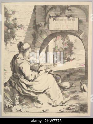 Art inspiré par Frontispiece, du milieu à la fin du 18th siècle, gravure et gravure, feuille (taillée) : 9 1/2 × 7 1/2 po. (24,2 × 19 cm), estampes, Jacques Gabriel Huquier (français, Paris 1730–1805 Shrewsbury), d'après François Boucher (français, Paris 1703–1770 Paris, oeuvres classiques modernisées par Artotop avec une touche de modernité. Formes, couleur et valeur, impact visuel accrocheur sur l'art émotions par la liberté d'œuvres d'art d'une manière contemporaine. Un message intemporel qui cherche une nouvelle direction créative. Artistes qui se tournent vers le support numérique et créent le NFT Artotop Banque D'Images