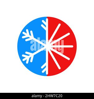 HVAC logo design illustration vecteur eps format , adapté à vos besoins de conception, logo, illustration, animation, etc Illustration de Vecteur