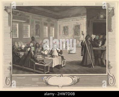 Art inspiré par l'industriel 'Prentice Grown Rich et Sheriff de Londres: Industrie et idleness, plaque 8, 30 septembre 1747, Etching et gravure; premier état de deux, feuille : 10 3/8 x 13 5/8 po. (26,3 x 34,6 cm), Prints, William Hogarth (Britannique, Londres 1697–1764 Londres, œuvres classiques modernisées par Artotop avec une touche de modernité. Formes, couleur et valeur, impact visuel accrocheur sur l'art émotions par la liberté d'œuvres d'art d'une manière contemporaine. Un message intemporel qui cherche une nouvelle direction créative. Artistes qui se tournent vers le support numérique et créent le NFT Artotop Banque D'Images