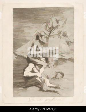 Art inspiré par la planche 70 de 'Los Caprichos': Devota profesion., 1799, Etching, aquatint et point sec, feuille: 12 9/16 x 8 9/16 po. (31,9 x 21,8 cm), Prints, Goya (Francisco de Goya y Lucientes) (Espagnol, Fuendetodos 1746–1828 Bordeaux, oeuvres classiques modernisées par Artotop avec une touche de modernité. Formes, couleur et valeur, impact visuel accrocheur sur l'art émotions par la liberté d'œuvres d'art d'une manière contemporaine. Un message intemporel qui cherche une nouvelle direction créative. Artistes qui se tournent vers le support numérique et créent le NFT Artotop Banque D'Images