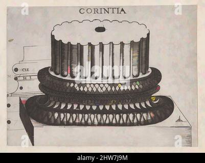 Art inspiré par Speculum Romanae Magnificatiae : base corinthienne, ca. 1537, gravure, feuille : 4 1/2 x 6 1/8 po. (11,5 x 15,5 cm), tirages, Master G.A. (italien, active ca. 1535, œuvres classiques modernisées par Artotop avec une touche de modernité. Formes, couleur et valeur, impact visuel accrocheur sur l'art émotions par la liberté d'œuvres d'art d'une manière contemporaine. Un message intemporel qui cherche une nouvelle direction créative. Artistes qui se tournent vers le support numérique et créent le NFT Artotop Banque D'Images