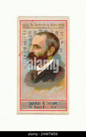 Art inspiré par Charles H. Taylor, The Boston Daily Globe, de la série des éditeurs américains (N1) pour Allen & Ginter cigarettes Brands, 1887, lithographie couleur commerciale, feuille : 2 3/4 x 1 1/2 po. (7 x 3,8 cm), cartes professionnelles de la série "American Editors" (N1), émises en 1887 dans a, œuvres classiques modernisées par Artotop avec un peu de modernité. Formes, couleur et valeur, impact visuel accrocheur sur l'art émotions par la liberté d'œuvres d'art d'une manière contemporaine. Un message intemporel qui cherche une nouvelle direction créative. Artistes qui se tournent vers le support numérique et créent le NFT Artotop Banque D'Images