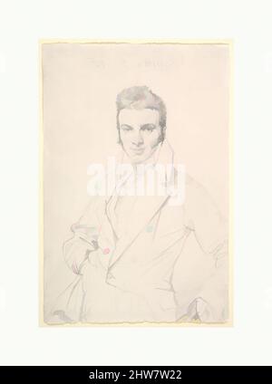 Art inspiré par Jean-Joseph Fournier, 1815, Graphite sur papier vélin, feuille : 9 1/2 x 6 3/8 po. (24,2 x 16,2 cm), dessins, Jean Auguste Dominique Ingres (Français, Montauban 1780–1867 Paris, oeuvres classiques modernisées par Artotop avec une touche de modernité. Formes, couleur et valeur, impact visuel accrocheur sur l'art émotions par la liberté d'œuvres d'art d'une manière contemporaine. Un message intemporel qui cherche une nouvelle direction créative. Artistes qui se tournent vers le support numérique et créent le NFT Artotop Banque D'Images