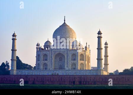 Inde Agra. Palais Taj Mahal Banque D'Images