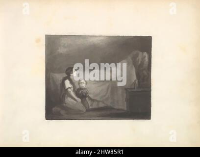 Art inspiré par Une scène à mort (dans le Livre d'esquisse avec dessins sur vingt-six feuilles), env. 1849, encre et lavage et gouache, feuille (page) : 7 7/8 x 10 7/8 po. (20 x 27,6 cm), dessins, Frédéric, Lord Leighton (britannique, Scarborough 1830–1896 Londres, Œuvres classiques modernisées par Artotop avec une touche de modernité. Formes, couleur et valeur, impact visuel accrocheur sur l'art émotions par la liberté d'œuvres d'art d'une manière contemporaine. Un message intemporel qui cherche une nouvelle direction créative. Artistes qui se tournent vers le support numérique et créent le NFT Artotop Banque D'Images