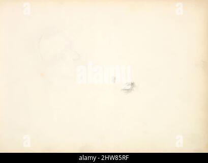 Art inspiré par les études préliminaires pour le portrait de William MakePeace Thackeray (dans le livre d'esquisse avec dessins sur vingt-six feuilles), ca. 1855, Graphite, feuille (page) : 7 7/8 x 10 7/8 po. (20 x 27,6 cm), dessins, Frédéric, Lord Leighton (britannique, Scarborough 1830–1896 Londres, Œuvres classiques modernisées par Artotop avec une touche de modernité. Formes, couleur et valeur, impact visuel accrocheur sur l'art émotions par la liberté d'œuvres d'art d'une manière contemporaine. Un message intemporel qui cherche une nouvelle direction créative. Artistes qui se tournent vers le support numérique et créent le NFT Artotop Banque D'Images