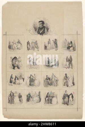 Art inspiré par Augustin-Eugène Scribe avec personnages, 19th siècle, lithographie, feuille : 12 7/8 x 8 15/16 po. (32,7 x 22,7 cm), tirages, Victor Adam (français, 1801–1866, œuvres classiques modernisées par Artotop avec une touche de modernité. Formes, couleur et valeur, impact visuel accrocheur sur l'art émotions par la liberté d'œuvres d'art d'une manière contemporaine. Un message intemporel qui cherche une nouvelle direction créative. Artistes qui se tournent vers le support numérique et créent le NFT Artotop Banque D'Images