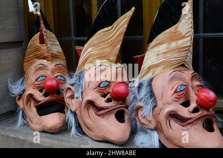 SUISSE, Bâle, Carnaval, Fasnacht, UNESCO, Patrimoine culturel immatériel de l'humanité Banque D'Images