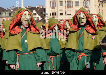 SUISSE, Bâle, Carnaval, Fasnacht, UNESCO, Patrimoine culturel immatériel de l'humanité Banque D'Images