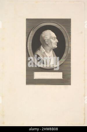 Art inspiré par Portrait de Prosper Jolyot de Crébillon, ca. 1802, gravure et gravure; troisième état de quatre (Bocher), feuille : 6 3/4 × 4 1/2 po. (17,2 × 11,4 cm), estampes, Augustin de Saint-Aubin (français, Paris 1736–1807 Paris, oeuvres classiques modernisées par Artotop avec une touche de modernité. Formes, couleur et valeur, impact visuel accrocheur sur l'art émotions par la liberté d'œuvres d'art d'une manière contemporaine. Un message intemporel qui cherche une nouvelle direction créative. Artistes qui se tournent vers le support numérique et créent le NFT Artotop Banque D'Images