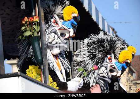 SUISSE, Bâle, Carnaval, Fasnacht, UNESCO, Patrimoine culturel immatériel de l'humanité Banque D'Images