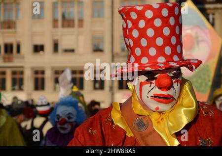 SUISSE, Bâle, Carnaval, Fasnacht, UNESCO, Patrimoine culturel immatériel de l'humanité Banque D'Images