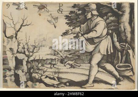 Art inspiré par la parabole du Sower, de l'histoire du Christ, 1534–35, gravure, feuille : 1 1/2 × 2 1/4 po. (3,8 × 5,7 cm), tirages, Georg Pentz (allemand, Wroclaw ca. 1500–1550 Leipzig, œuvres classiques modernisées par Artotop avec une touche de modernité. Formes, couleur et valeur, impact visuel accrocheur sur l'art émotions par la liberté d'œuvres d'art d'une manière contemporaine. Un message intemporel qui cherche une nouvelle direction créative. Artistes qui se tournent vers le support numérique et créent le NFT Artotop Banque D'Images