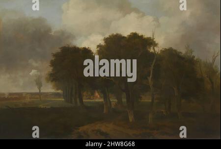 Art inspiré par Hautbois Common, Norfolk, probablement ca. 1810, huile sur toile, 22 x 35 in. (55,9 x 88,9 cm), peintures, John Crome (britannique, Norwich 1768–1821 Norwich), Hautbois Common se trouve près des villages de Great Hautbois et Coltihad, à environ huit miles au nord-est de la ville natale de Crome, œuvres classiques modernisées par Artotop avec une touche de modernité. Formes, couleur et valeur, impact visuel accrocheur sur l'art émotions par la liberté d'œuvres d'art d'une manière contemporaine. Un message intemporel qui cherche une nouvelle direction créative. Artistes qui se tournent vers le support numérique et créent le NFT Artotop Banque D'Images