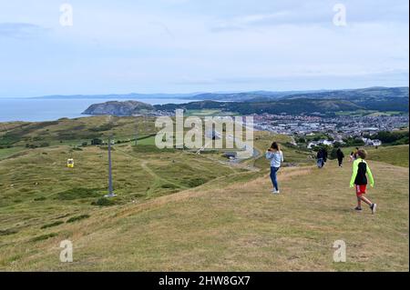 Dans la Grande Orme, pays de Galles, août 2021. Banque D'Images