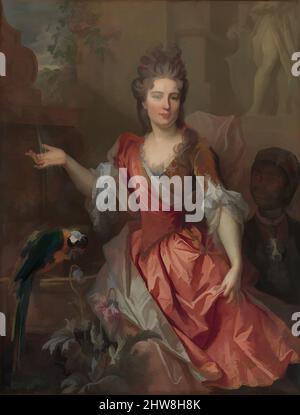 Art inspiré par Portrait d'une femme, peut-être Madame Claude Lambert de Thorigny (Marie Marguerite Bontemps, 1668–1701), et d'un serviteur enrasé, 1696, huile sur toile, 55 x 42 po. (139,7 x 106,7 cm), peintures, Nicolas de Largillierre (français, Paris 1656–1746 Paris), bien que né dans, oeuvres classiques modernisées par Artotop avec une touche de modernité. Formes, couleur et valeur, impact visuel accrocheur sur l'art émotions par la liberté d'œuvres d'art d'une manière contemporaine. Un message intemporel qui cherche une nouvelle direction créative. Artistes qui se tournent vers le support numérique et créent le NFT Artotop Banque D'Images