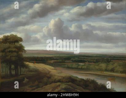 Art inspiré par un vaste paysage boisé, 1670s, huile sur toile, 32 3/4 x 44 5/8 po. (83,2 x 113,3 cm), peintures, Philips Koninck (néerlandais, Amsterdam 1619–1688 Amsterdam), la topographie de cette œuvre tardive de Koninck a probablement été inspirée par la province néerlandaise de Gelderland, œuvres classiques modernisées par Artotop avec un peu de modernité. Formes, couleur et valeur, impact visuel accrocheur sur l'art émotions par la liberté d'œuvres d'art d'une manière contemporaine. Un message intemporel qui cherche une nouvelle direction créative. Artistes qui se tournent vers le support numérique et créent le NFT Artotop Banque D'Images