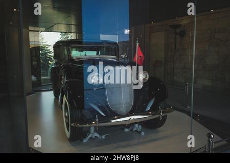 Ankara, Turquie - 09 novembre 2021 : le modèle Lincoln d'Ataturk 1935. Photo éditoriale à Ankara. Banque D'Images