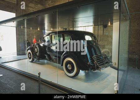 Ankara, Turquie - 09 novembre 2021 : le modèle Lincoln d'Ataturk 1935. Photo éditoriale à Ankara. Banque D'Images