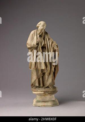 Art inspiré par Saint Paul, CA. 1450–70, pays-Bas du Sud ou du Nord de la France, albâtre, H. 34,1 cm (à l'exclusion de la base), h. 6,4 cm (base)., Sculpture-Alabaster, sud des pays-Bas, ou nord de la France, oeuvres classiques modernisées par Artotop avec une touche de modernité. Formes, couleur et valeur, impact visuel accrocheur sur l'art émotions par la liberté d'œuvres d'art d'une manière contemporaine. Un message intemporel qui cherche une nouvelle direction créative. Artistes qui se tournent vers le support numérique et créent le NFT Artotop Banque D'Images