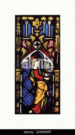 Art inspiré par le Christ présentant les clefs à Saint Pierre, ca. 1315–20, fabriqué à Cologne, Allemagne, allemand, verre en pot-métal, Peinture vitreuse, et plomb, hors tout : 28 1/4 x 13 3/4 po (71,8 x 34,9 cm), vitraux, dans des niches architecturales, Saint Pierre reçoit les clés du Christ, oeuvres classiques modernisées par Artotop avec une touche de modernité. Formes, couleur et valeur, impact visuel accrocheur sur l'art émotions par la liberté d'œuvres d'art d'une manière contemporaine. Un message intemporel qui cherche une nouvelle direction créative. Artistes qui se tournent vers le support numérique et créent le NFT Artotop Banque D'Images