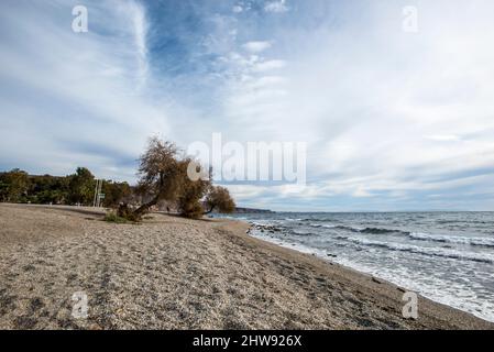 Plage de la Ventilla, Roquetas de Mar, Almería Banque D'Images