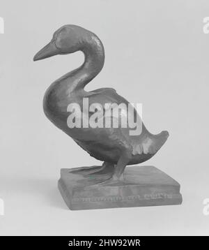 Art inspiré par Young Duck, env. 1914–16 ; moulé 1918, bronze, 11 x 5 7/8 x 8 1/2 po. (27,9 x 14,9 x 21,6 cm), Sculpture, Harry Dickinson Thrasher (américain, Plainfield, New Hampshire 1883–1918 France), Assistant de longue date dans le studio d'Augustus Saint-Gaudens, Thrasher a été récompensé, œuvres classiques modernisées par Artotop avec une touche de modernité. Formes, couleur et valeur, impact visuel accrocheur sur l'art émotions par la liberté d'œuvres d'art d'une manière contemporaine. Un message intemporel qui cherche une nouvelle direction créative. Artistes qui se tournent vers le support numérique et créent le NFT Artotop Banque D'Images