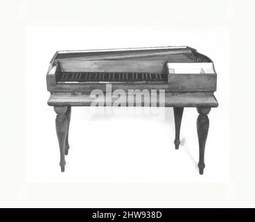 Art inspiré par Square Piano, env. 1790, Allemagne, peut-être allemand, Bois, divers, Dans l'ensemble: 82,5 x 111 x 42,3cm (32 1/2 x 43 11/16 x 16 5/8in.), chordophone-cithare-frappé-piano, attribué à Johann Matthäus Schmahl (allemand, Ulm 1734–1793), la forme du boîtier de ce piano est faite à, oeuvres classiques modernisées par Artotop avec un peu de modernité. Formes, couleur et valeur, impact visuel accrocheur sur l'art émotions par la liberté d'œuvres d'art d'une manière contemporaine. Un message intemporel qui cherche une nouvelle direction créative. Artistes qui se tournent vers le support numérique et créent le NFT Artotop Banque D'Images