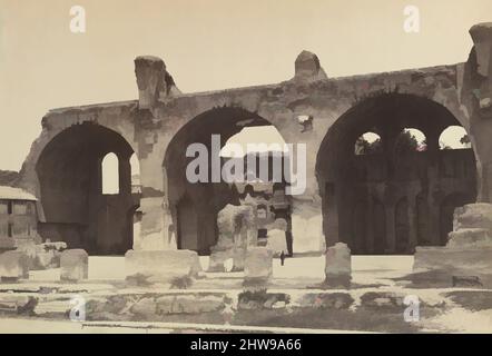 Art inspiré par la Basilique de Maxentius et Constantine, Rome, CA. 1861, imprimé argent d'albumine, image : 10 1/8 × 14 7/8 po. (25,7 × 37,8 cm), photographies, Auguste-Rosalie Bisson (français, 1826–1900, oeuvres classiques modernisées par Artotop avec une touche de modernité. Formes, couleur et valeur, impact visuel accrocheur sur l'art émotions par la liberté d'œuvres d'art d'une manière contemporaine. Un message intemporel qui cherche une nouvelle direction créative. Artistes qui se tournent vers le support numérique et créent le NFT Artotop Banque D'Images