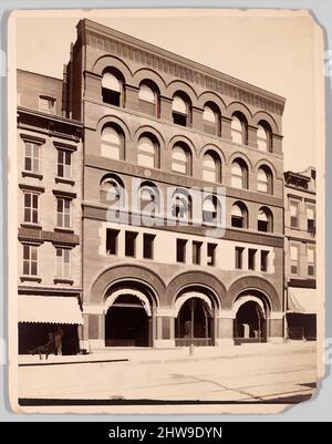 Art inspiré par la photographie de George A. Schastey & Co., 1681-1683 Broadway, env. 1885, fabriqué à New York, New York, États-Unis, américain, Photographie, 10 × 7 1/2 po (25,4 × 19,1 cm), photographies, en 1885, Schastey a déplacé son centre d'exposition de son emplacement d'origine près de Union Square, des œuvres classiques modernisées par Artotop avec un peu de modernité. Formes, couleur et valeur, impact visuel accrocheur sur l'art émotions par la liberté d'œuvres d'art d'une manière contemporaine. Un message intemporel qui cherche une nouvelle direction créative. Artistes qui se tournent vers le support numérique et créent le NFT Artotop Banque D'Images