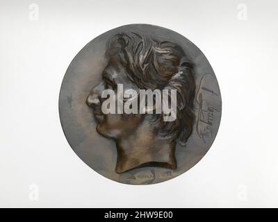 Art inspiré par Dominique François Arago (1786–1856), 1832, français, bronze, 6 × 6 1/8 po. (15,3 × 15,5 cm), médailles et Plaquettes, médaillée : Pierre Jean David d'Angers (français, Angers 1788–1856 Paris), Pierre-Jean David d'Angers était le plus prolifique et l'une des plus importantes œuvres classiques modernisées par Artotop avec une touche de modernité. Formes, couleur et valeur, impact visuel accrocheur sur l'art émotions par la liberté d'œuvres d'art d'une manière contemporaine. Un message intemporel qui cherche une nouvelle direction créative. Artistes qui se tournent vers le support numérique et créent le NFT Artotop Banque D'Images