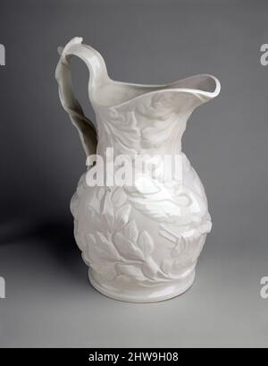 Art inspiré par Pitcher, 1854–57, fabriqué à Gloucester, New Jersey, États-Unis, Américain, porcelaine, H. 13 1/2 po. (34,3 cm), céramique, attribuée à l'American Porcelain Manufacturing Company (1854–1857, oeuvres classiques modernisées par Artotop avec un peu de modernité. Formes, couleur et valeur, impact visuel accrocheur sur l'art émotions par la liberté d'œuvres d'art d'une manière contemporaine. Un message intemporel qui cherche une nouvelle direction créative. Artistes qui se tournent vers le support numérique et créent le NFT Artotop Banque D'Images