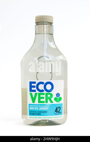 Bouteille de liquide de linge Ecover non bio Banque D'Images