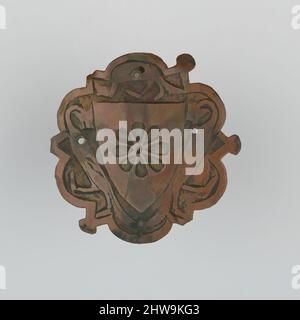 Art inspiré par badge (probablement monté de Horse Harness), 14th siècle, espagnol, cuivre, Diam. 2 5/8 po (6,7 cm) ; poids 2,5 oz (70,9 g), Miscellaneous-badges, oeuvres classiques modernisées par Artotop avec un peu de modernité. Formes, couleur et valeur, impact visuel accrocheur sur l'art émotions par la liberté d'œuvres d'art d'une manière contemporaine. Un message intemporel qui cherche une nouvelle direction créative. Artistes qui se tournent vers le support numérique et créent le NFT Artotop Banque D'Images