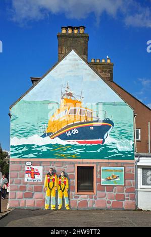 Photo murale, High Street, Invergordon, Highland, Ecosse, Royaume-Uni Banque D'Images