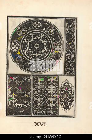 Art inspiré par dessins et estampes, Livres estampes ornement & Architecture, Esemplario di lavori, page 16 (recto), Editeur, Nicolò Zoppino, Œuvres classiques modernisées par Artotop avec une touche de modernité. Formes, couleur et valeur, impact visuel accrocheur sur l'art émotions par la liberté d'œuvres d'art d'une manière contemporaine. Un message intemporel qui cherche une nouvelle direction créative. Artistes qui se tournent vers le support numérique et créent le NFT Artotop Banque D'Images