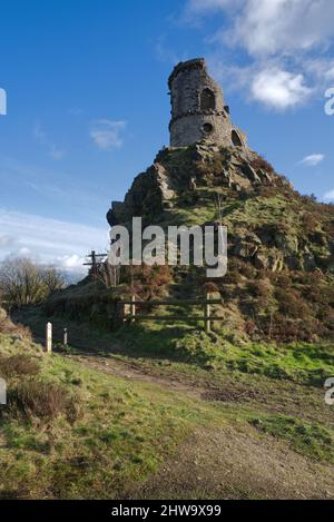 Le château ornemental de Mow COP est construit par Randle Wilbraham de Rode Hall Banque D'Images