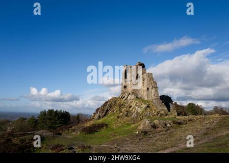 Le château ornemental de Mow COP est construit par Randle Wilbraham de Rode Hall Banque D'Images