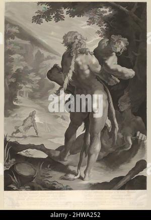 Art inspiré par dessins et estampes, Hercules et Antaeus, artiste, After, Lucas Kilian, Bartholomeus Spranger, allemand, Augsbourg 1579–1637, œuvres classiques modernisées par Artotop avec une touche de modernité. Formes, couleur et valeur, impact visuel accrocheur sur l'art émotions par la liberté d'œuvres d'art d'une manière contemporaine. Un message intemporel qui cherche une nouvelle direction créative. Artistes qui se tournent vers le support numérique et créent le NFT Artotop Banque D'Images