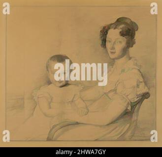 Art inspiré par les dessins et les imprimés, dessin, Portrait d'une mère et d'un enfant, artiste, John Linnell, British, London 1792–1882 Redhill, Surrey, Classic œuvres modernisées par Artotop avec une touche de modernité. Formes, couleur et valeur, impact visuel accrocheur sur l'art émotions par la liberté d'œuvres d'art d'une manière contemporaine. Un message intemporel qui cherche une nouvelle direction créative. Artistes qui se tournent vers le support numérique et créent le NFT Artotop Banque D'Images