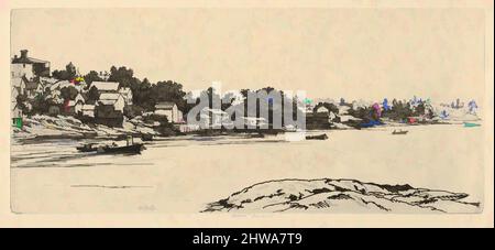 Art inspiré par les dessins et estampes, Print, Cundy's Harbour, artiste, Ernest Haskell, American, Woodstock, Connecticut 1876–1925 West point, Maine, œuvres classiques modernisées par Artotop avec une touche de modernité. Formes, couleur et valeur, impact visuel accrocheur sur l'art émotions par la liberté d'œuvres d'art d'une manière contemporaine. Un message intemporel qui cherche une nouvelle direction créative. Artistes qui se tournent vers le support numérique et créent le NFT Artotop Banque D'Images