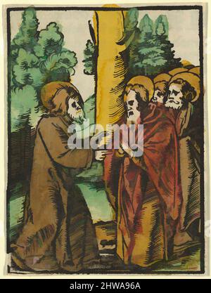 Art inspiré par les dessins et les estampes, impression, Christ Teaching the disciples, 1, de Das Plenarium, artiste, éditeur, Hans Schäufelein, œuvres classiques modernisées par Artotop avec une touche de modernité. Formes, couleur et valeur, impact visuel accrocheur sur l'art émotions par la liberté d'œuvres d'art d'une manière contemporaine. Un message intemporel qui cherche une nouvelle direction créative. Artistes qui se tournent vers le support numérique et créent le NFT Artotop Banque D'Images