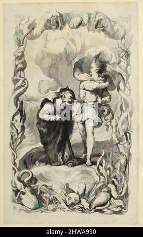 Art inspiré par dessins et estampes, dessin, Illustration au temps: Caliban, Ferdinand et Ariel, Henry Courtney Selous, oeuvres classiques modernisées par Artotop avec une touche de modernité. Formes, couleur et valeur, impact visuel accrocheur sur l'art émotions par la liberté d'œuvres d'art d'une manière contemporaine. Un message intemporel qui cherche une nouvelle direction créative. Artistes qui se tournent vers le support numérique et créent le NFT Artotop Banque D'Images