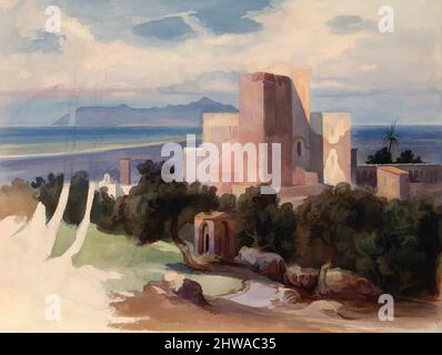 Art inspiré par la vue sur Terracina avec le Mont Circeo (recto); vue sur la Campagna romaine avec un aqueduc (verso), Carl von Blaas, autrichien, oeuvres classiques modernisées par Artotop avec une touche de modernité. Formes, couleur et valeur, impact visuel accrocheur sur l'art émotions par la liberté d'œuvres d'art d'une manière contemporaine. Un message intemporel qui cherche une nouvelle direction créative. Artistes qui se tournent vers le support numérique et créent le NFT Artotop Banque D'Images