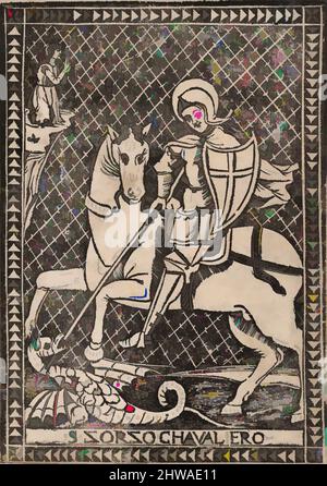 Art inspiré par dessins et estampes, Imprimer, Saint George à cheval, artiste, Anonyme, Italien, Anonyme, Italien, 1400, 2050, 1519, 1519, Œuvres classiques modernisées par Artotop avec une touche de modernité. Formes, couleur et valeur, impact visuel accrocheur sur l'art émotions par la liberté d'œuvres d'art d'une manière contemporaine. Un message intemporel qui cherche une nouvelle direction créative. Artistes qui se tournent vers le support numérique et créent le NFT Artotop Banque D'Images